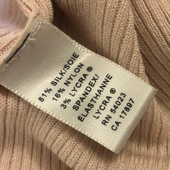 Banana Republic Rose Pink Silk Ribbed Cardigan - Picture 5 of 8